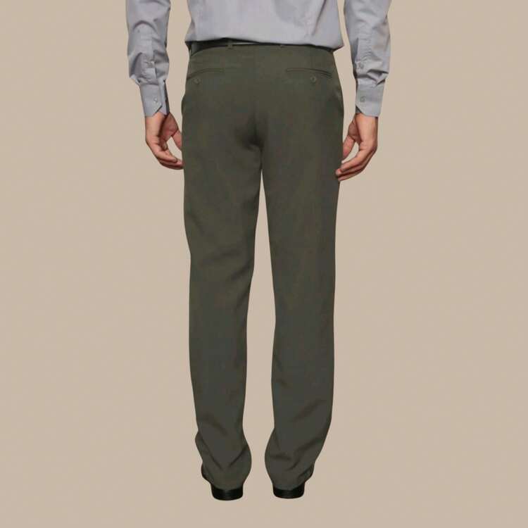 Men Suit Pants - Verde militar - Añade 3