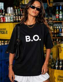 Set Of 2 Couple T-Shirts For Valentine's Day, Each With Its Own Unique Design. Brasilcore Set In 100% Cotton. - 黑色 - 查看 5