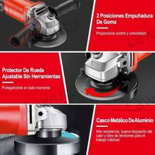 2200W 3-In-1 Angle Grinder With Drill And Chainsaw Attachment, Orange - 查看 5