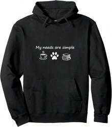 Book Nerd Compatible, Fun Gift For Readers, Book Lovers, Men And Women, Hoodie. - 黑色 5 - 查看 1