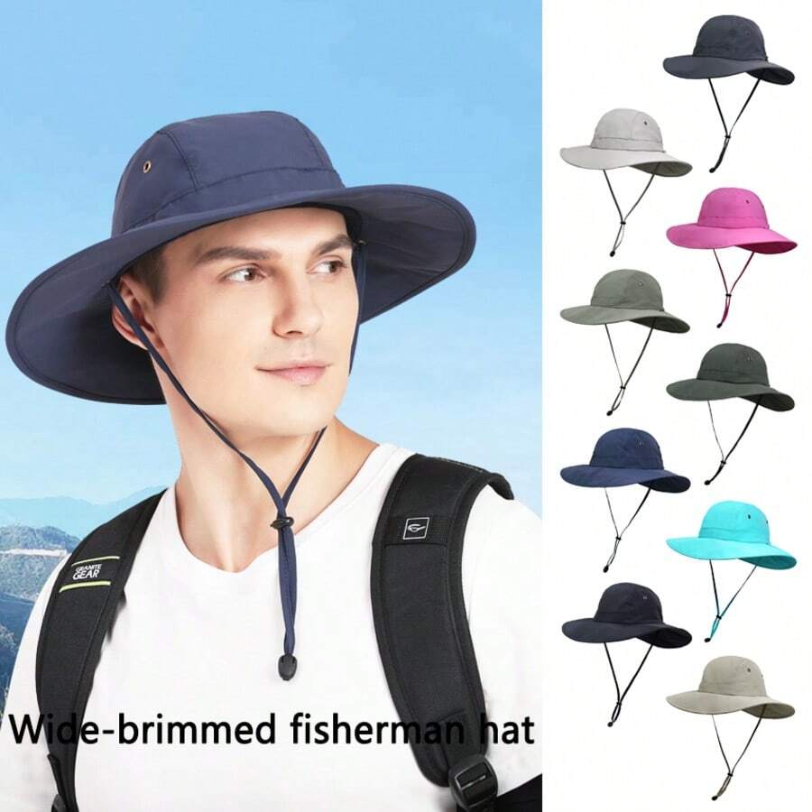 Outfly Wide Brim Bucket Hat, Cool Breathable Quick-Dry Fabric, Suitable For Outdoor Sports, Travel, Vacation, Fishing, Daily Wear And Leisure - Multicolor - View 1