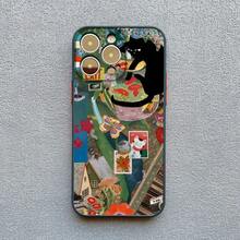 Funda de teléfono estilo retro con diseño de gato negro para iPhone 17 16 15 14 Pro Max 16 14 15 Plus 12 13 Mini 11 Pro Max X XR XS. - PJM negro 7 - Ver 8