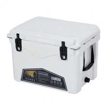 Ice Retention Hard Sided Cooler Extra-Thick Foam, Cool Riser Tech, T-Latches, Stainless Handles, - KUER-c-35 White - View 1