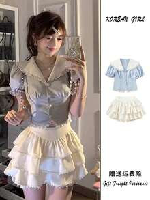 Women Skirts - Island Blue Top [Premium Version] - View 4