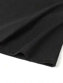 Versatile Casual Loose Fit Short Sleeve T-Shirt With Fun Print, Ideal For Holidays, Work And Everyday Wear - 紅色和黑色 - 查看 4