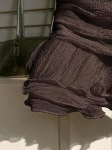 Summer Skirt – Short Cut, Ruffles At The Hem – Perfect For Holiday Or Beach Looks - 棕色 - 查看 3
