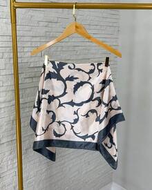 Women's Large Square Satin Scarf 90x90 Elegant Fashion Bandana For Hair And Neck - L6-rosa - 查看 4