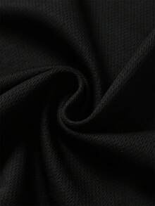 Camiseta de niño con diseño de personaje de dibujos animados corriendo en el océano, ropa casual de manga corta con cuello redondo para niños, moda de verano, ropa urbana de moda, camiseta asequible para niños. - Negro - Ver 3