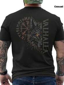 Men T-Shirts - 黑色 - 查看 1