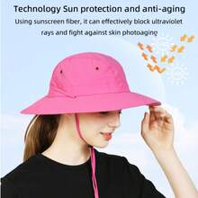Outfly Wide Brim Bucket Hat, Cool Breathable Quick-Dry Fabric, Suitable For Outdoor Sports, Travel, Vacation, Fishing, Daily Wear And Leisure - Multicolor - View 9
