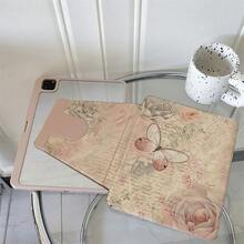 1件書本式支架保護平板電腦保護殼，相容於 A16 2025、 Galaxy Tab S9 FE/S8 Plus/S7/S10、Oppo Pad、 Matepad、Vivo Pad、Honor Pad、 Xiaoxin Pad - 彩色 - 查看 2