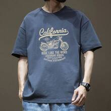 Men's Fashion Brand T-Shirt 2026, New, Short Sleeve, Summer, Pure Cotton, Men's T-Shirt, Men's Medium Sleeve T-Shirt. - 黑色 - 查看 10