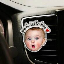 Personalized Car Sun Visor Clip, Couple Gift, Anniversary Gift, Driver Gift, Car Photo Frame - C - Father's Day B - View 8