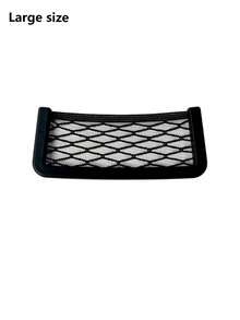 1pc Black Storage Net Bag, Car Seat Storage Net, Center Console Storage Net, Auto Accessories - Storage Net - View 13