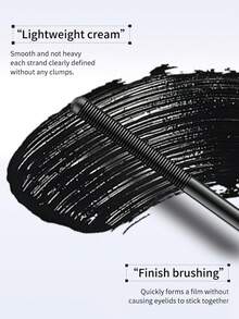 1pc Steel Tube Mascara Waterproof & Sweat-Proof Formula For Volumizing, Lengthening & Curling Lashes Precision Steel Tube Design Perfect For Parties, Music Festivals (Black) Party Makeup, Festival Cosmetics, Dense Lash Application Longlasting Wear - View 5