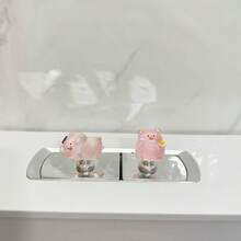 Cute Glowing Pig Toilet Tank Button - Durable Plastic, Easy To Install Bathroom Tank Handle, Fun Design, Night Glow Feature, Tank Control And Decoration, Toilet Tank Accessory, Fun Design - Multicolor - View 10