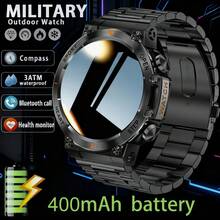 Reloj Inteligente Para Hombres Llamada Bluetooth Asistente De Voz 100+modo De Ejercicio Monitor De Salud De Ritmo Cardíaco Pronó - Camuflaje - Ver 2