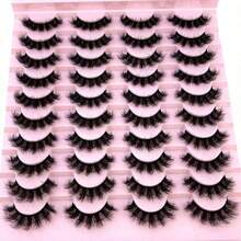 20 Pairs Soft Mink Eyelashes 3D Curl Winged End Eye Elongated Lashes Thick Handmade Natural False Eyelash Lash - Lông mi tự nhiên - Xem 8