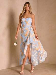 Vestido casual de mujer con estampado floral - verde menta - Ver 11