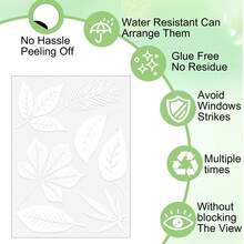 SHAWULA Window Clings For Birds, 26 Pcs Window Decals To Prevent Bird Strikes - Multicolor - View 4