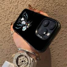 Agua potable negra y ásperafunda de teléfono Fundas compatibles con ,Apple,VIVO,OPPO,,, y Honor.Fabricadas en silicona TPU,ofrecen protección contra golpes y caídas. - Negro - Ver 6