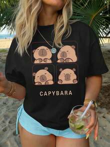 Women T-Shirts - Black - View 1