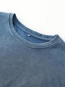 Hemo, Men's Racing Print T-Shirt, Slim Fit And Slightly Stretchy, Washed Vintage Look, 100% Breathable Cotton, Crew Neck And Short Sleeves, Casual Street Style - 白色 - 查看 3