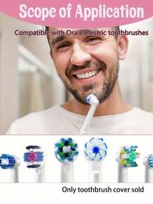 1~6pcs Toothbrush Head Covers - For Electric Toothbrush, Holiday Essentials, Travel Essentials, Portable, Lightweight, , Stylish, For Home - Multicolor - View 9