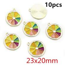 10pcs Fruit Enamel Metal Charms Apple Orange Carrot Pendant For DIY Necklace Bracelet Jewelry Making Findings Supplies - Fruit - View 12