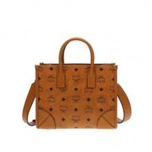 Mcm Munchen Series Classic Patterns Women's Shoulder Handbag MWTCABO07CO001 - Cognac Color MWTCABO07CO001 - View 12