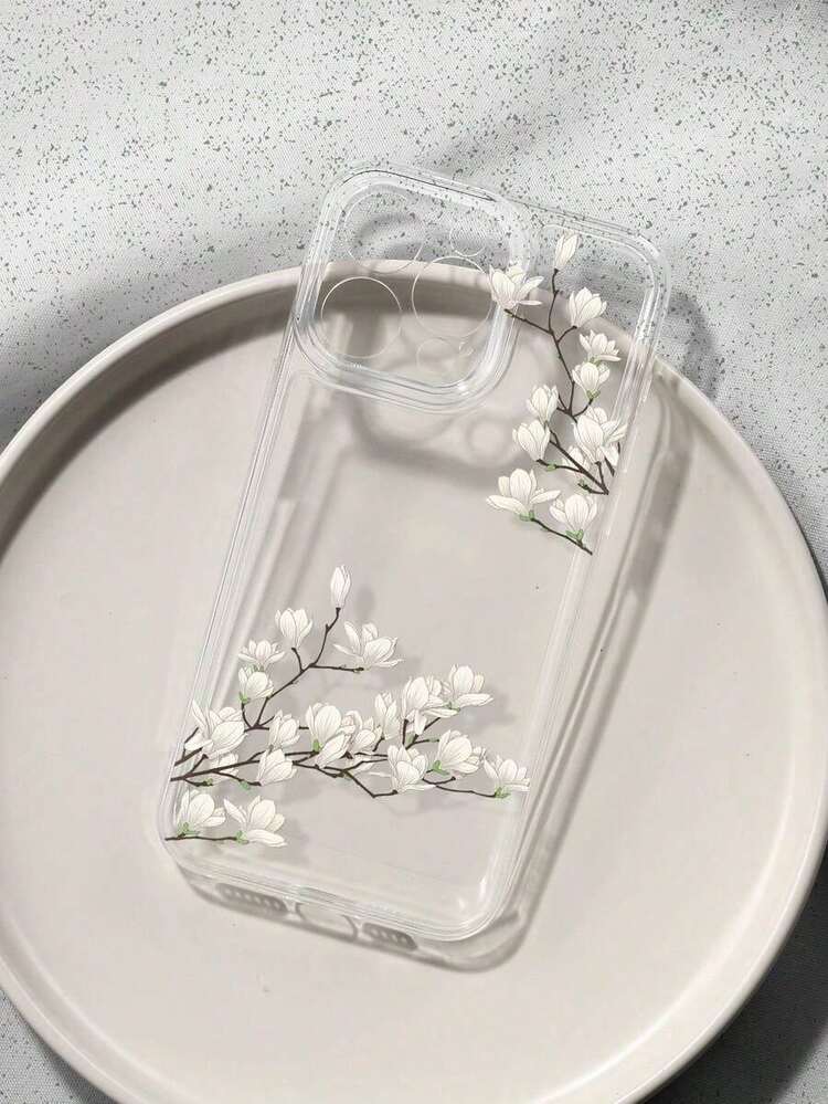 Hibiscus Flower Print Phone Case Compatible With IPhone 13/15/16/17pro/17/14/17/15pro/15 Plus/15 Promax/7plus/8plus/X/Xs Max/Xr/11pro/12pro/13pro/14pro/12mini/13mini/11promax/12promax/13promax/14promax/14plus/17pro Max/17Air/6/6s Plus/7/8/16Pro/16plus/16promax/SE2/17promax And Compatible With Samsung Galaxy/A54/A14/A12/A13/A15/A32/A33/A24/A52S/S20/S21/S22/S23/S24/S23Plus/S24ultra/S25/A15/A33/A23/A07/A17/S26/A56/A57, Artistic Protective Case With Fresh Floral Print - 彩色 - 查看 7