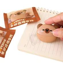 Capybara-Shaped Erasers, Multi-Functional Heat Erasable Erasers Specially Designed For Primary School Students, Versatile Capybara Erasers, Cute Cartoon Animal-Shaped Erasers For Kids, Erasers Suitable For Pencils And Gel Pens, Stationery Gifts For School Students. - Multicolor - View 8