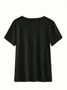 Women T-Shirts - Black - View 2
