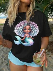 Women T-Shirts - Black - View 1