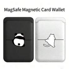 1 chiếc, tương thích với khe cắm thẻ MagSafe của Apple, thiết kế hình mèo và gấu trúc, dùng cho ví đựng thẻ điện thoại 13/15/16. - Nhiều màu - Xem 1