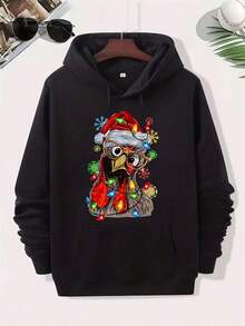 Compatible With The Talentless But Connected Hoodie, Warm Cotton Blend, Essential For Fall And Winter Casual Wardrobe, Versatile Hoodie - Comfortable Everyday Wear, Perfect Gift_903 - 黑色 16 - 查看 7
