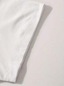 T-shirt da uomo Manfinity Dauomo con stampa di ciliegie, girocollo, maniche corte, casual, versatile, estiva - Weiss - Visualizzare 5