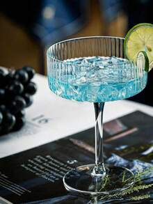 10/5/1pc Creative Champagne Tower Plastic Cup Can Hold Wine, Ribbed Retro Martini Champagne And Cocktail Glasses 10oz Shatterproof Plastic Champagne Tower Unbreakable Ribbed Coupe Glasses Stem Cocktail Glassware Set, Manhattan Goblet For Wedding - Multicolor - View 7
