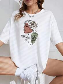 Women T-Shirts - [White] - View 7
