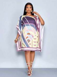 Women Midi Dresses - Purple - View 9