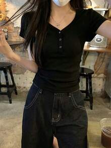 Women Tops - Black - View 3