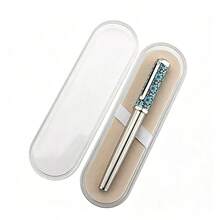 Bút bi kim loại có thể thu gọn 13.5-13.7cm, Bút bi mực gel họa tiết hoa sang trọng, Bút ký tên mực xanh dương, Thích hợp làm quà tặng cho văn phòng, trường học và doanh nghiệp - 159R - Xem 15