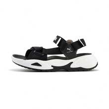 Puma Sandalias deportivas unisex de punta abierta, con cierre de gancho y bucle para playa - Negro - Ver 2