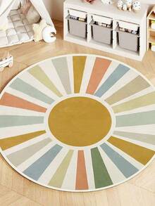 1pc High-Quality Velvet Baby Room Decor Carpet, Children's Area Rug, Soft Playroom Mat, Machine Washable, Multiple Sizes Available, Sports Themed Decorative Carpet - Multicolor - View 8