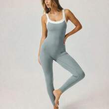 Women Unitards - Fog Green - View 1