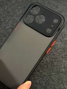 高級半透明磨砂柔感手機保護殼，附相機保護背蓋，適用於 iPhone 17 Pro Max、17 Pro、17、16 Pro Max、16 Pro、16、15、14、13、12、11 Pro Max Plus - 黑色 - 查看 4