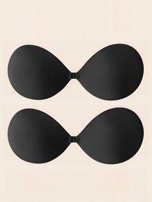2/4pcs Shell Shaped Seamless Nipple Covers Invisible Strapless Silicone Bra Suitable For Small Breasts, Wedding, Travel, Beach, Outdoor Sports - Multicolor - View 18