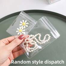 20/10/5pcs Transparent PVC Jewelry Bags Plastic Jewelry Storage Bags Transparent Ring Earring Packaging Anti-Oxidation Bags Small Zipper Lock Storage Bags Japanese Pill Bag Set Reusable Zipper Pill Bags Transparent Plastic Self-Sealing Travel Medicine Storage Bags With Slide Lock For Medicine And Small Items Japanese Jewelry Storage Roll – Reusable Zipper Jewelry Storage Bags - E - View 5