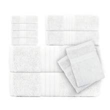 Luxury 8 PIECES TOWEL BALE SETS 2 BATH  2 HAND   4 FACE TOWEL SET 2 GLOVES FREE - Denim - View 8