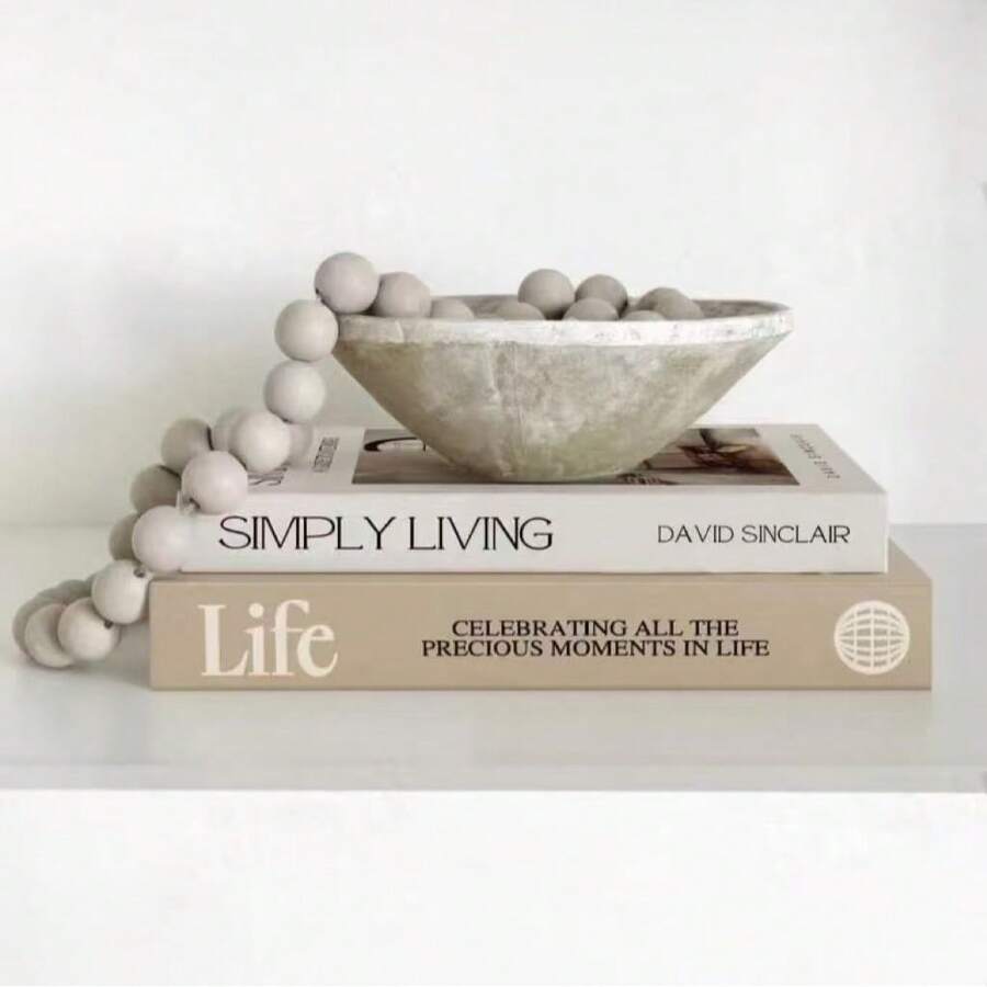 2pcs Paper Aesthetic Decorative Books, Coffee Table Books Decor - Faux Decorative Books For Decoration - Home Desktop Decor - Bedside Table Decor - Home Bookshelf Decor